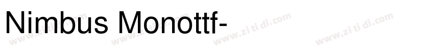 Nimbus Monottf字体转换